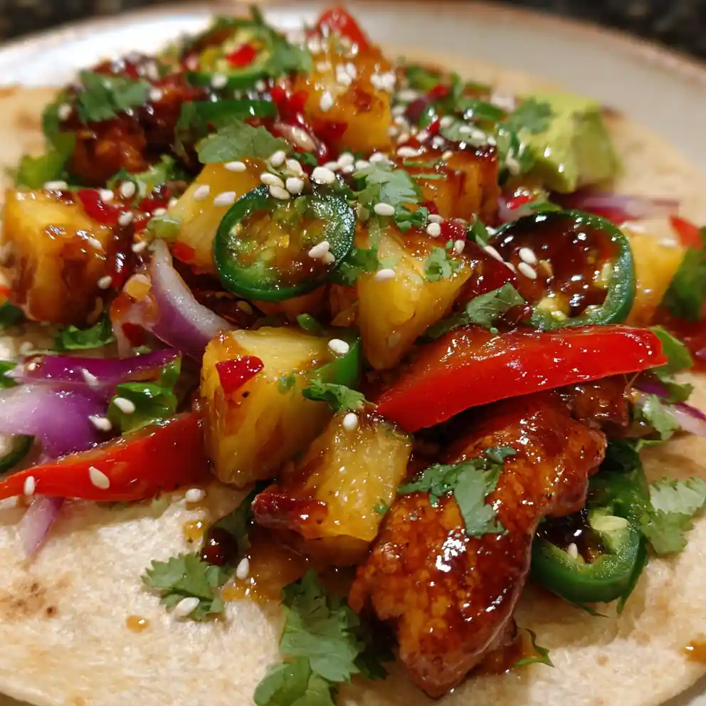 One Pan Chicken And Pineapple Tacos 6 One Pan Chicken And Pineapple Tacos