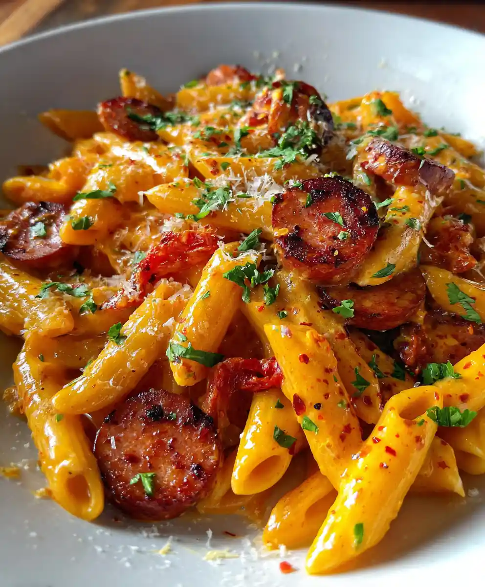 One Pot Creamy Kielbasa Pasta 7 One Pot Creamy Kielbasa Pasta