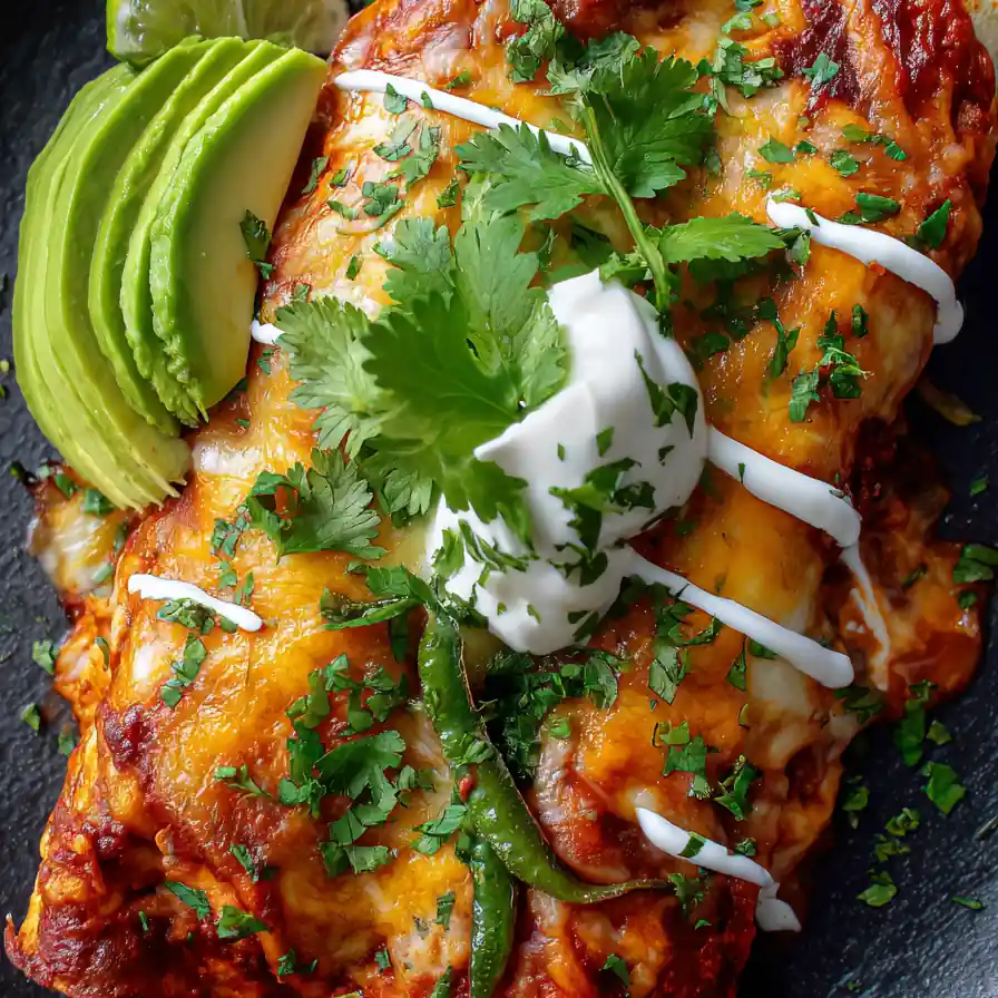 Slow Cooker Chicken Enchiladas
