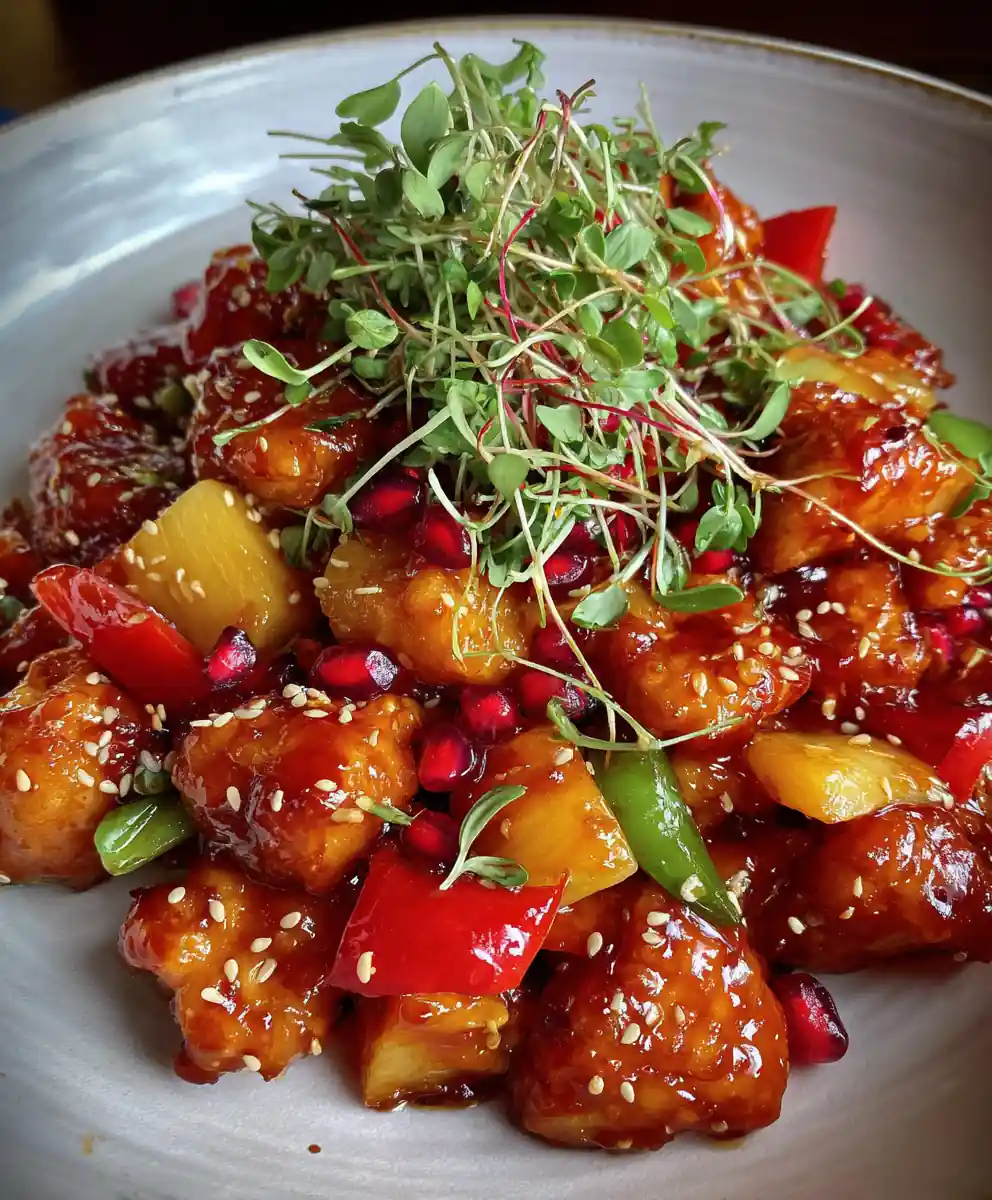 Sweet And Sour Chicken With Pomegranate Glaze 7 Sweet And Sour Chicken With Pomegranate Glaze