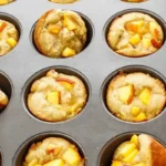 Almond Flour Peach Muffins