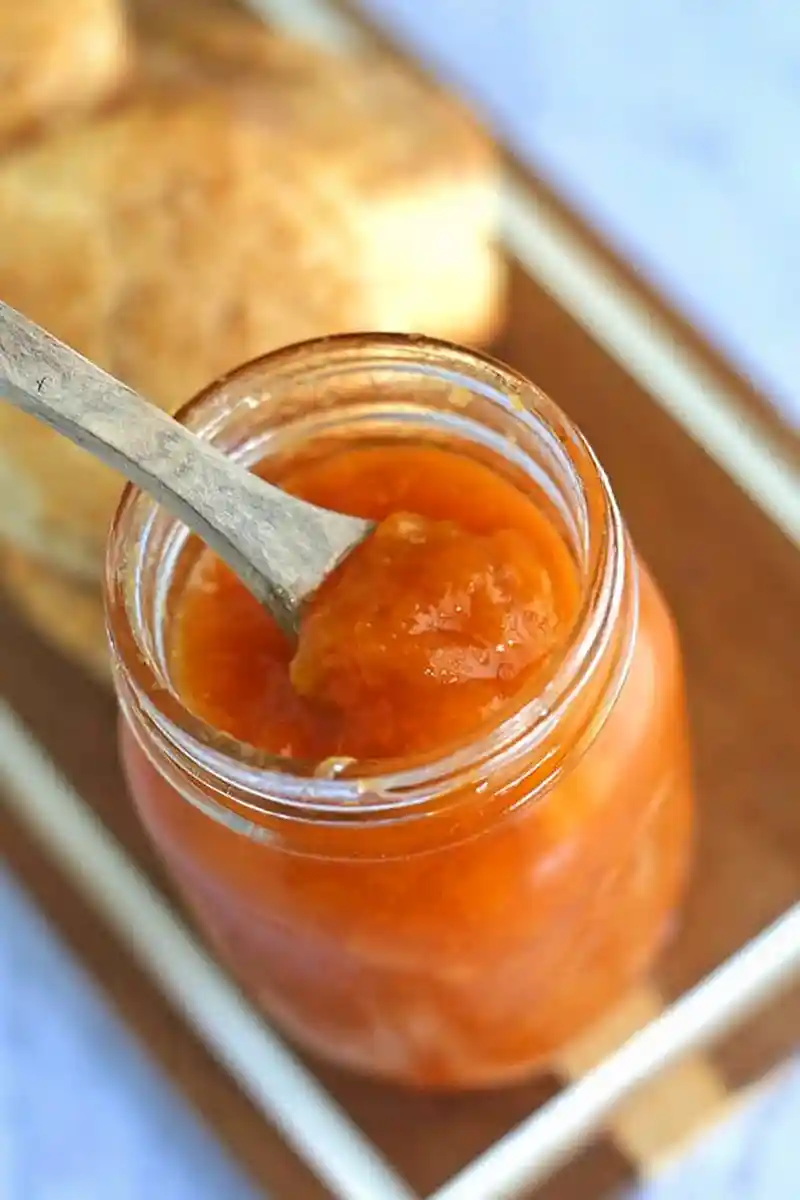 Homemade Peach Preserves with Non-Alcoholic Bourbon Flavor 3 Recipe image