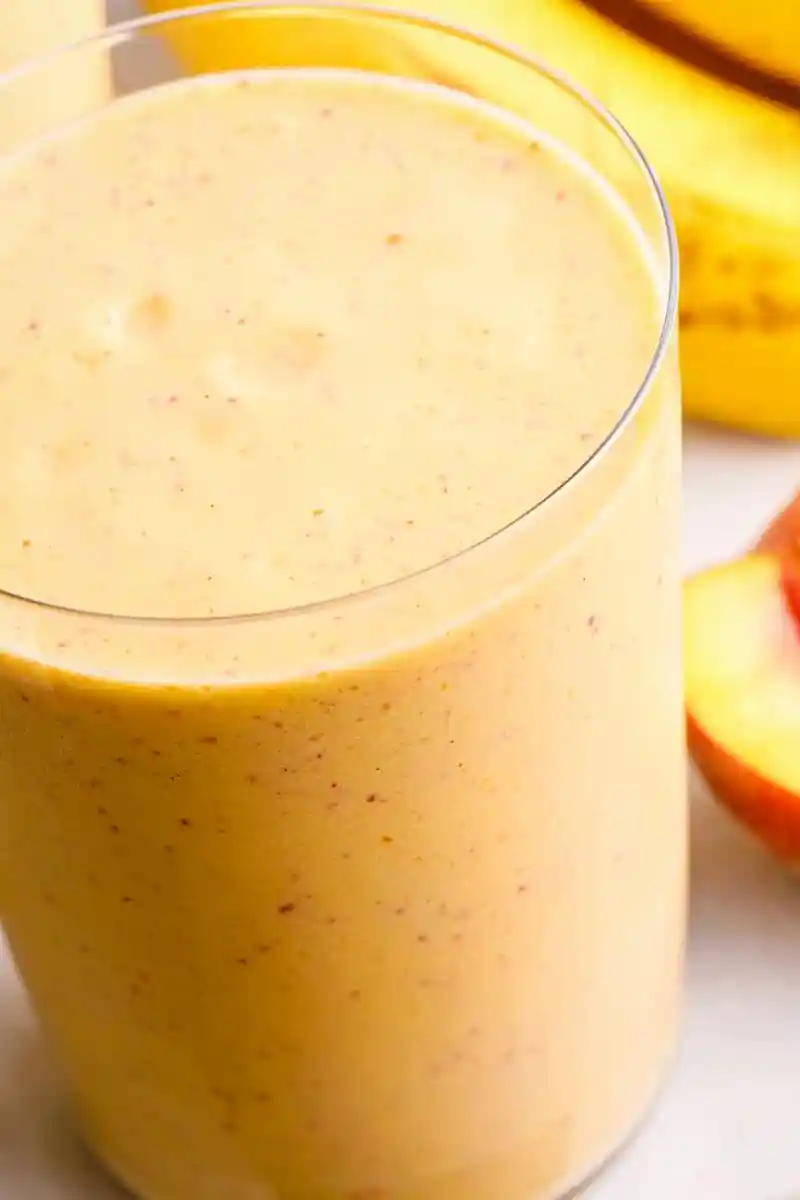 Creamy Breakfast Peach Smoothie 3 Recipe image