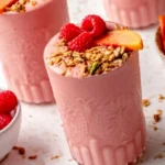 Creamy Pink Peach Smoothie