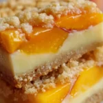 Healthy Peach and Cream Breakfast Bars