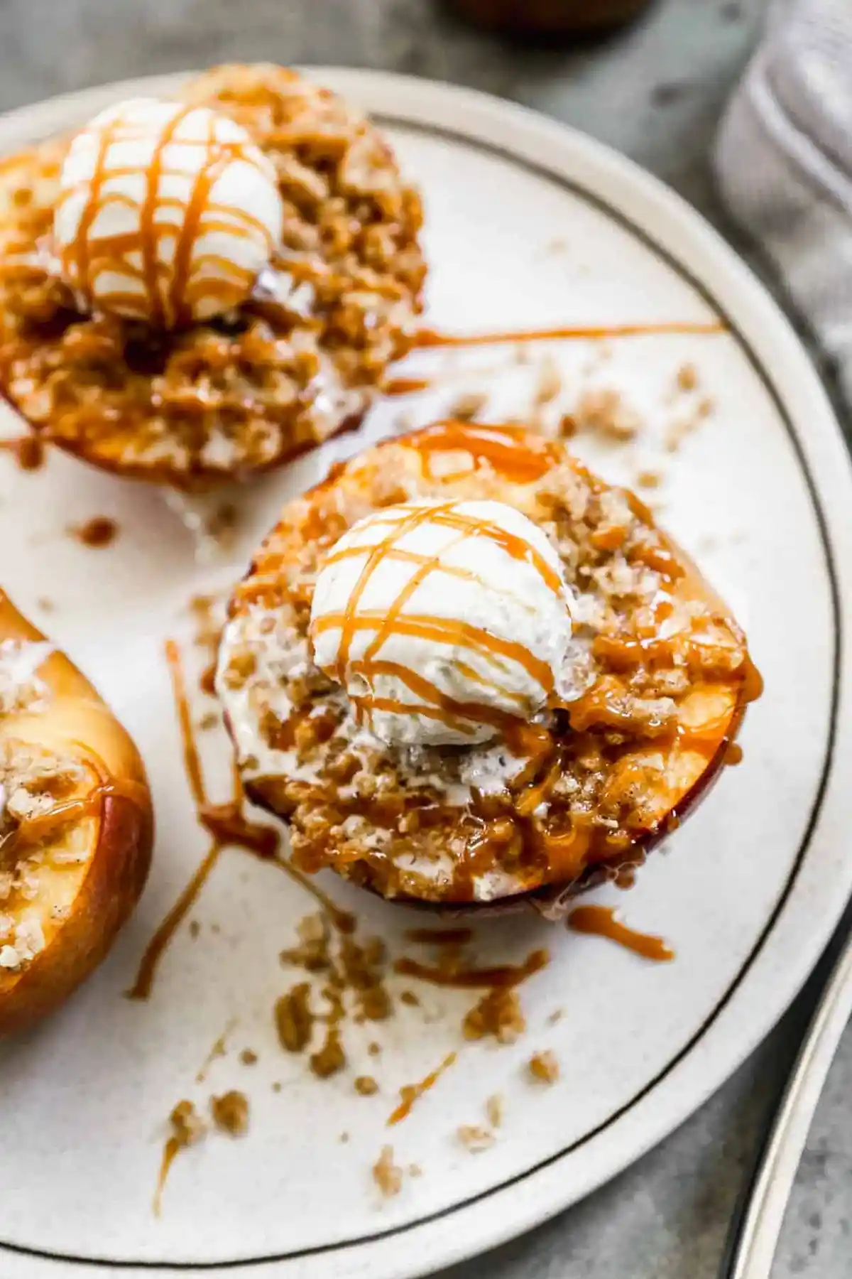 Easy Baked Peaches with Oat Crumble 3 Recipe image