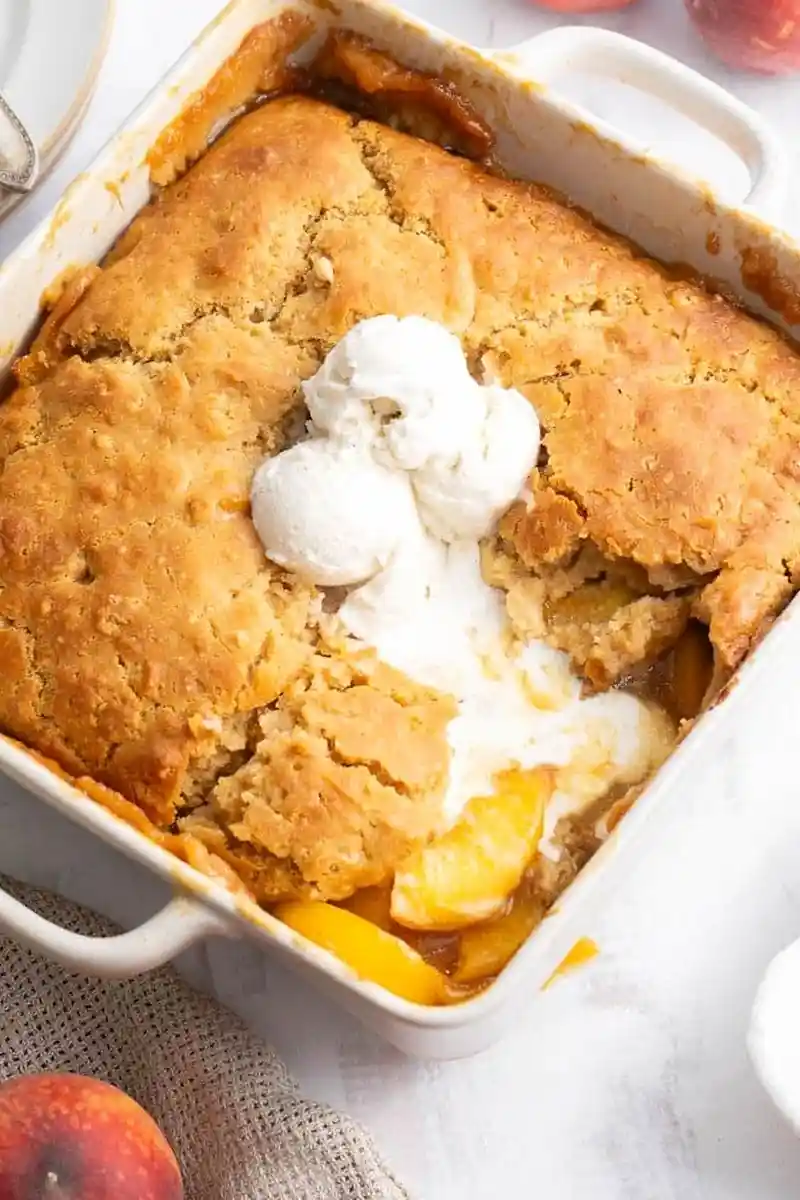 Old Fashioned Gluten-Free Peach Cobbler 3 Recipe image
