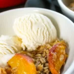 Low Sugar Gluten-Free Peach Crisp