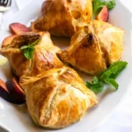 Golden Baked Peach Dumplings