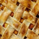 Homemade Lattice Peach Pie