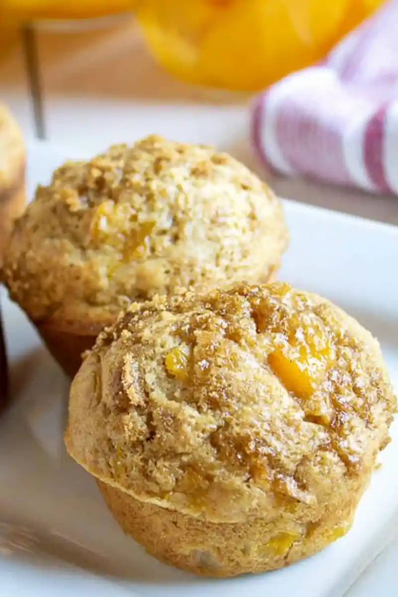 Homemade Canned Peach Muffins 3 Recipe image