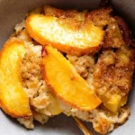 Summer Peach Baked Oatmeal