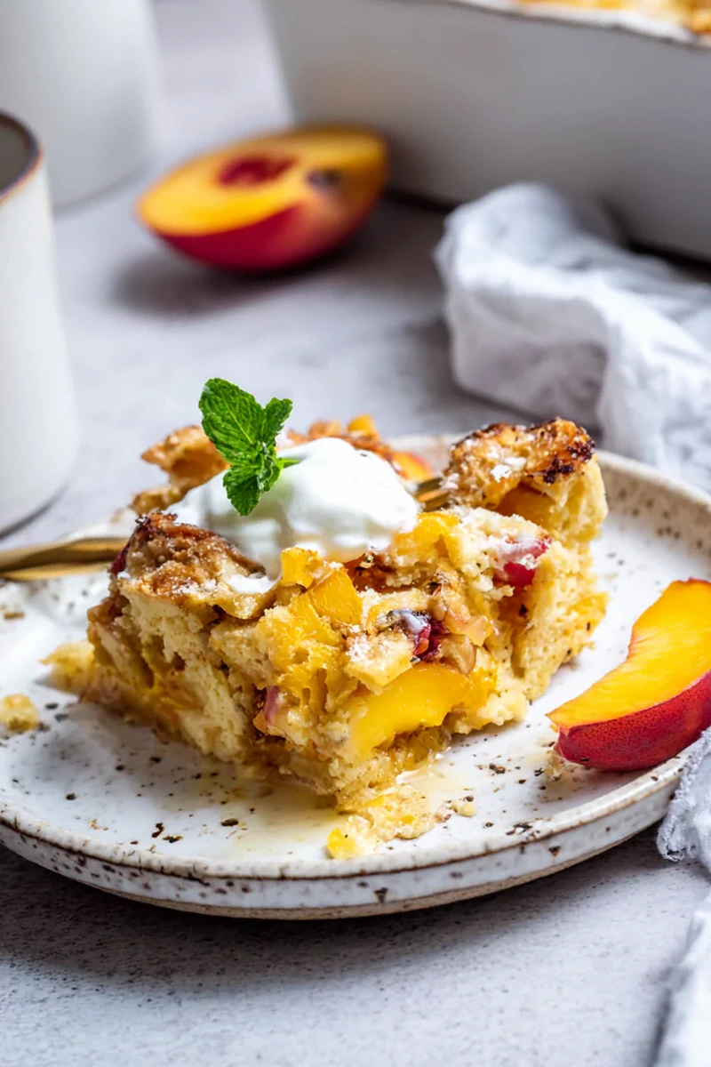 Protein-Rich Baked Peaches and Cottage Cheese Breakfast 3 Recipe image