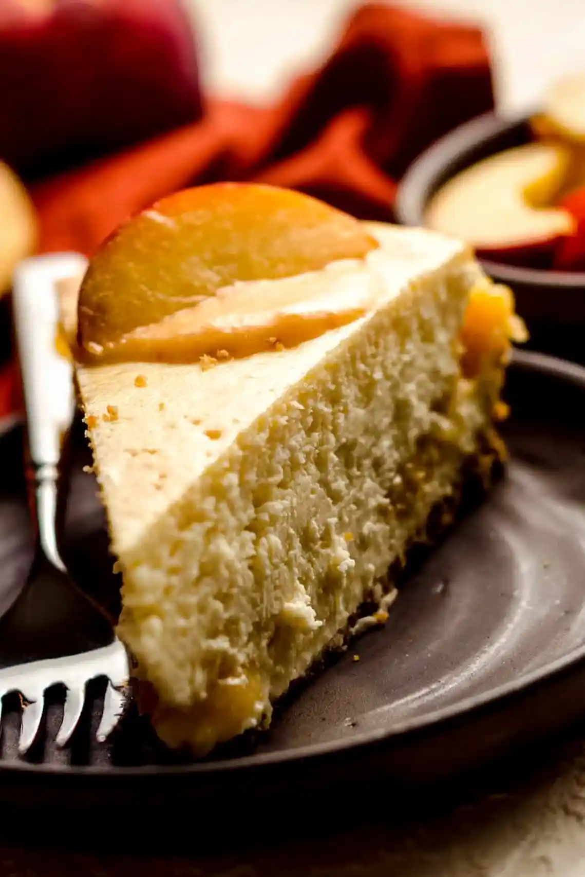 Creamy Peach Ribbon Cheesecake 3 Recipe image