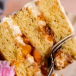 Layered Peach Cobbler Cake