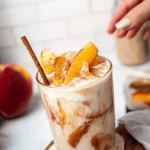 Creamy Peach Cobbler Chai Latte