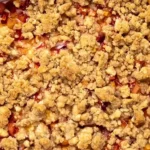 Peach Cobbler Cheesecake Bars