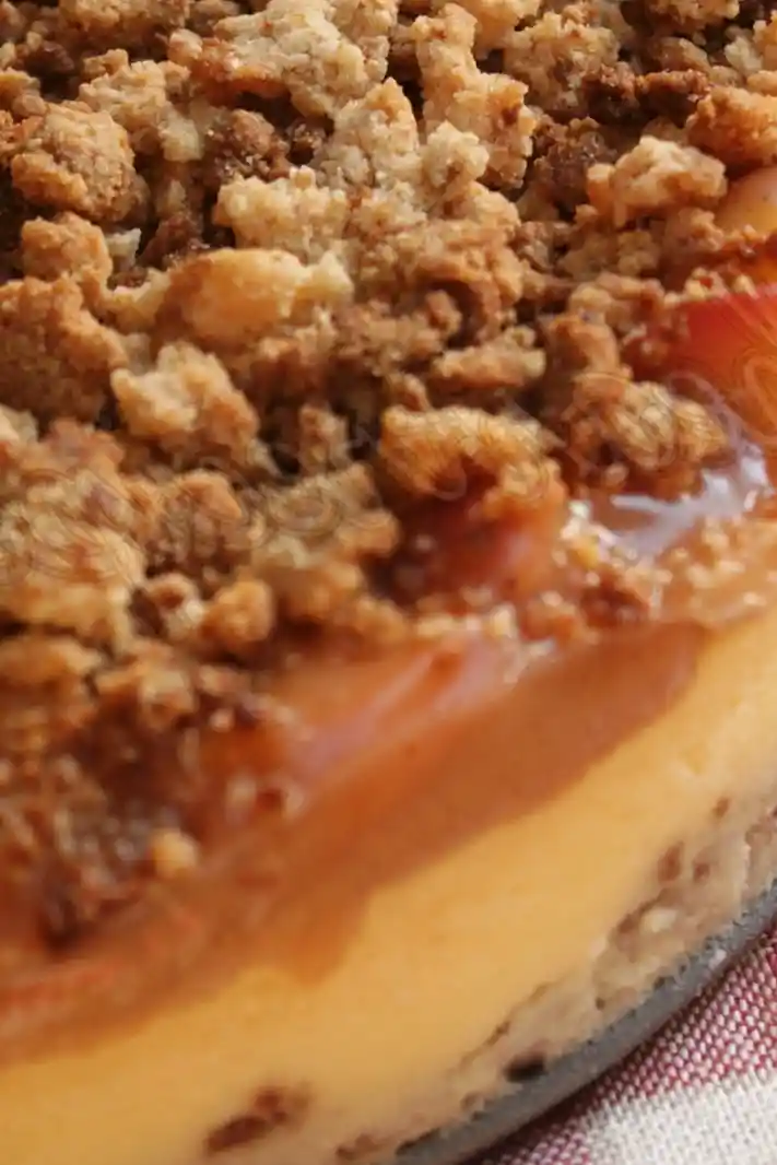 Peach Cobbler Cheesecake 3 Recipe image