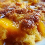 Easy Peach Cobbler with Cake Mix