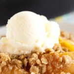 Easy Peach Crisp with Canned Peaches