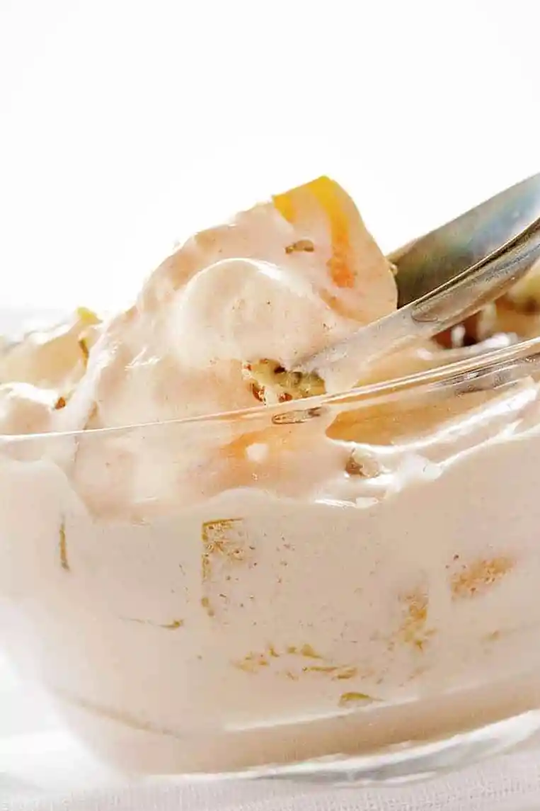 Creamy Peach Dessert Salad 3 Recipe image
