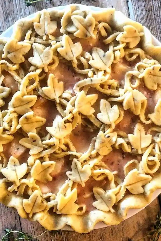 Peach, Lavender, Thyme and Honey Pie 3 Recipe image