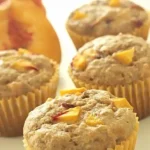 Hearty Peach Oatmeal Muffins