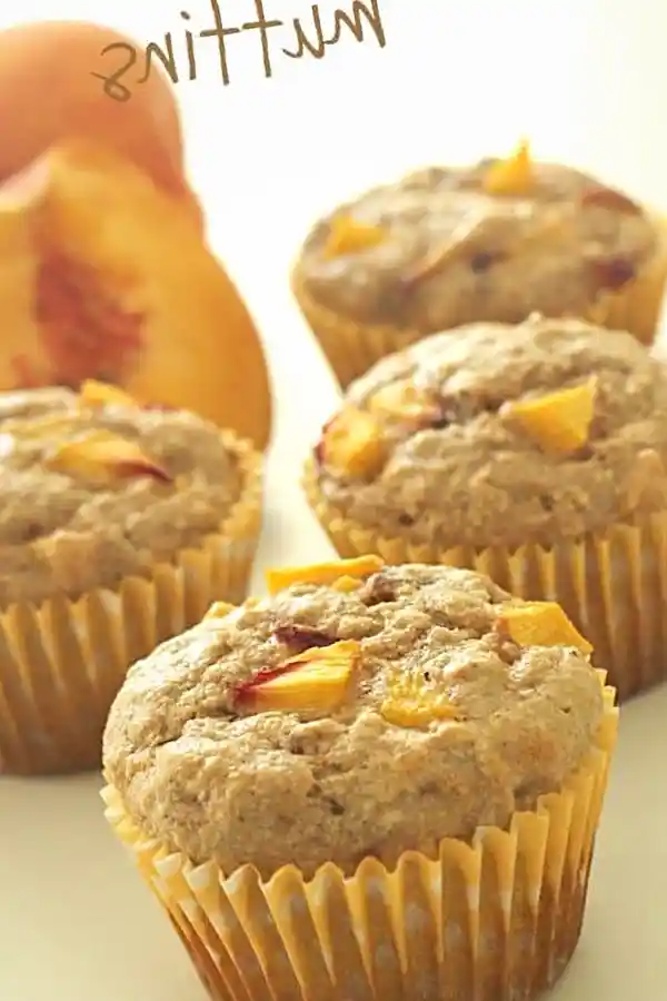 Hearty Peach Oatmeal Muffins 3 Recipe image