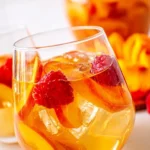 Refreshing Sparkling Peach Fruit Punch
