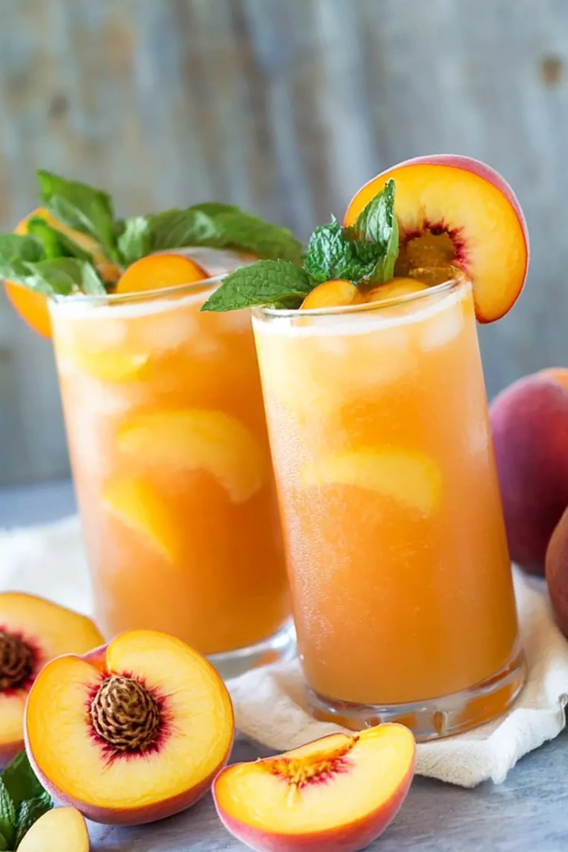 Homemade Peach Lemonade for Summer 3 Recipe image