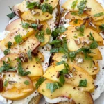 Roasted Peach and Honey Ricotta Sourdough Toast
