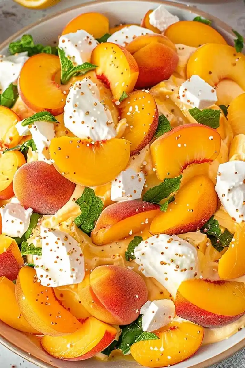 Creamy Summer Peach Salad 3 Recipe image