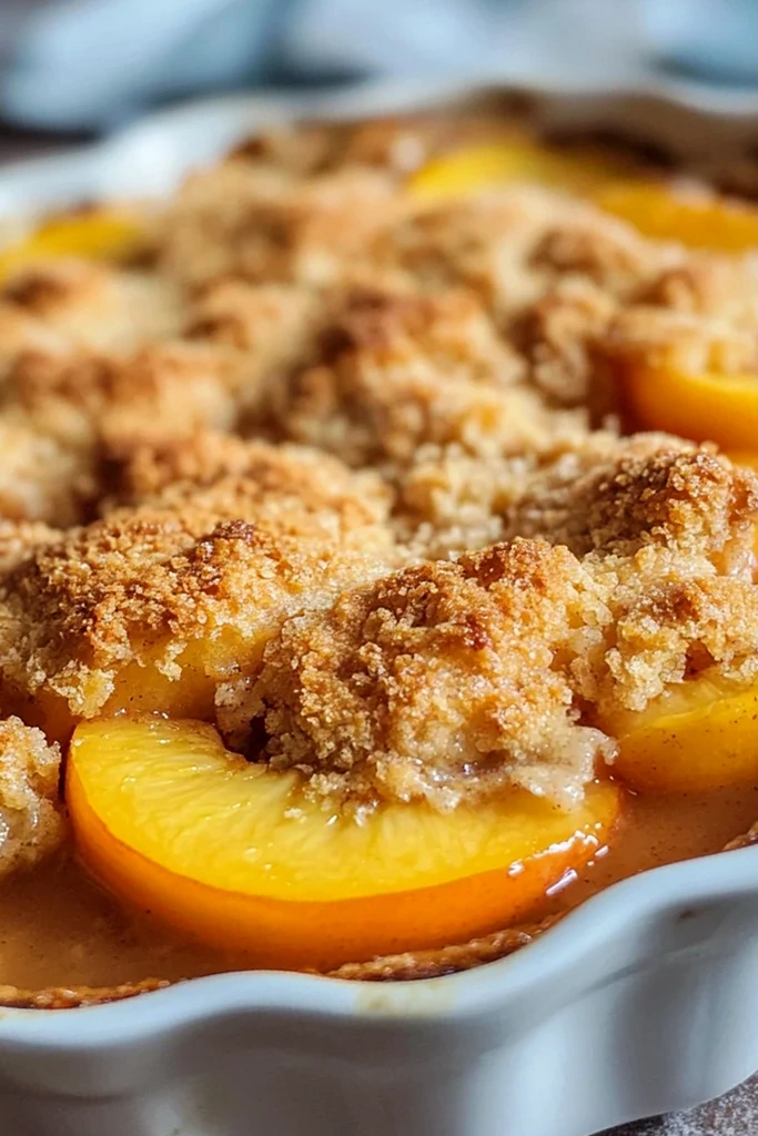 Golden Buttered Peach Cobbler 3 Recipe image