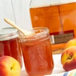 Homemade Peach Jam with Ginger and Oak Notes