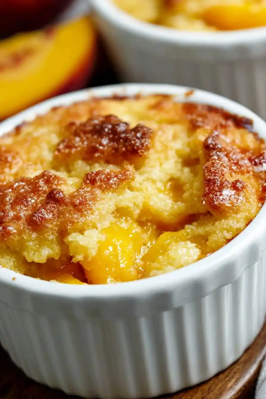 Quick 3 Ingredient Peach Cobbler 3 Recipe image