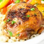 Slow Cooker Brown Sugar Garlic Chicken Thighs