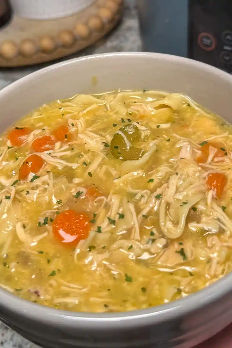 Slow Cooker Creamy Chicken Noodle Soup 3 Recipe image