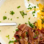 Creamy Slow Cooker Loaded Potato Soup