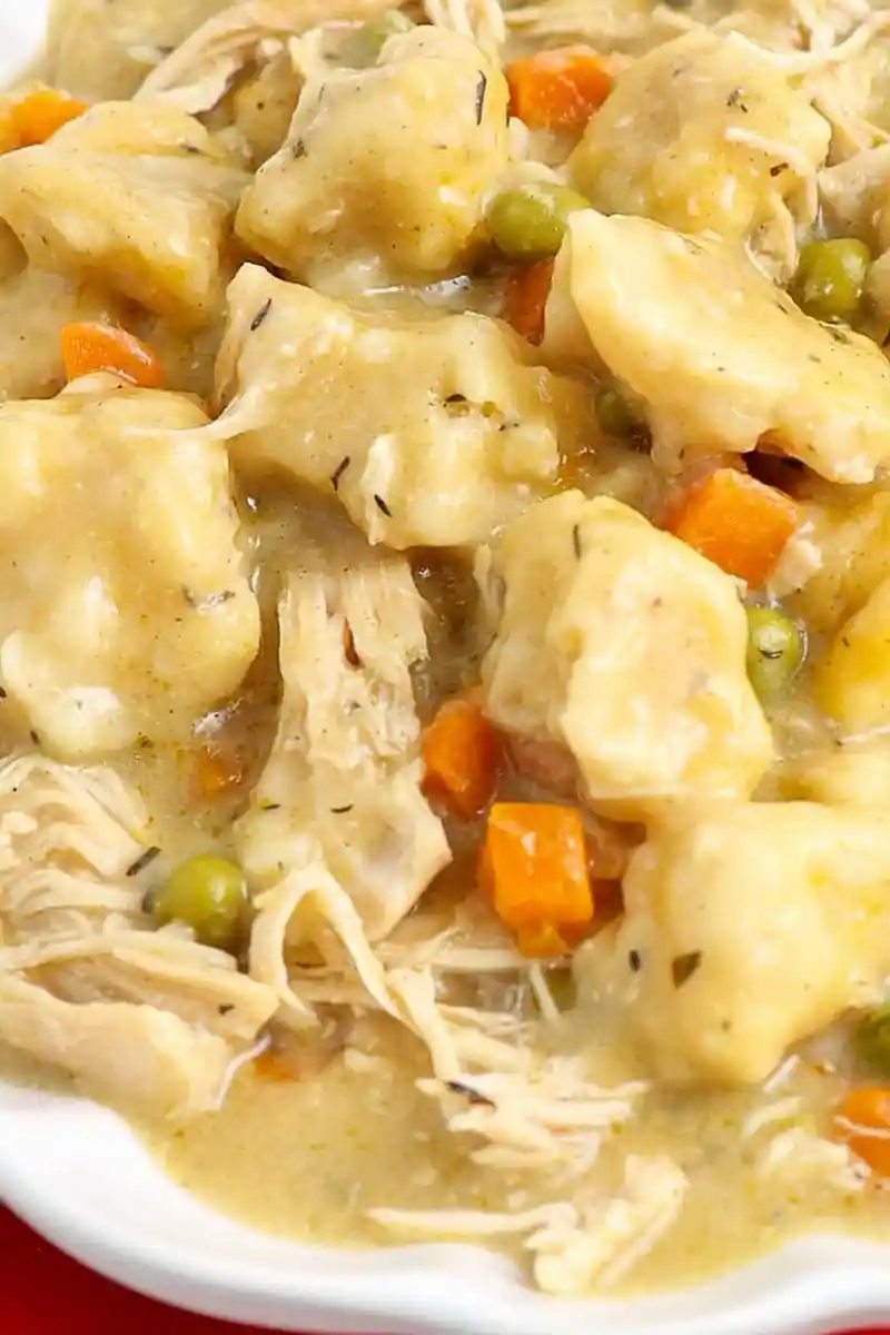 Slow Cooker Creamy Chicken and Dumplings 3 Recipe image