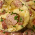Creamy Potato and Beef Kielbasa Slow Cooker Soup