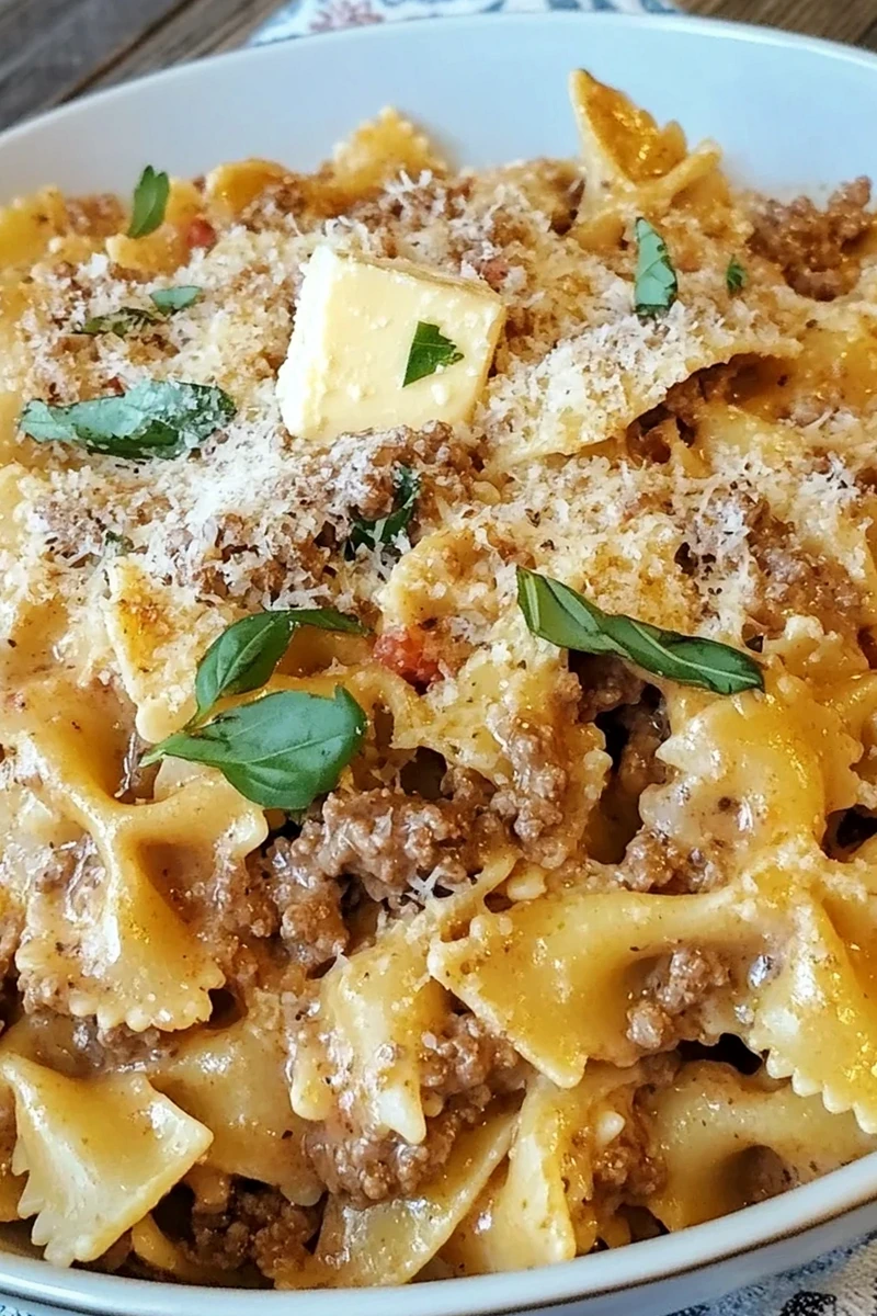 One-Pot Creamy Beef and Garlic Butter Pasta 3 One-Pot Creamy Beef and Garlic Butter Pasta