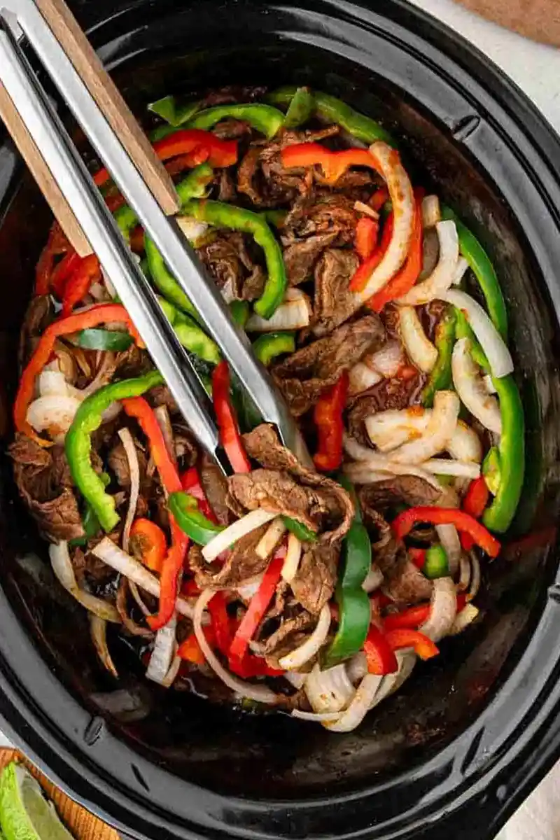 Slow Cooker Steak Fajitas 3 Slow Cooker Steak Fajitas