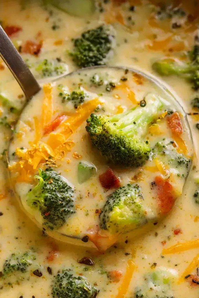 Creamy Loaded Broccoli Cheese Potato Soup 3 Recipe image