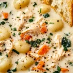 Hearty Slow Cooker Chicken Gnocchi Soup