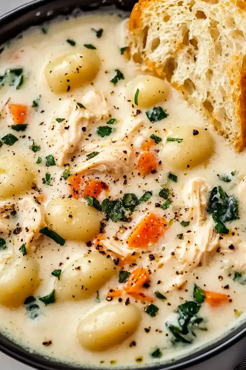 Hearty Slow Cooker Chicken Gnocchi Soup 3 Recipe image