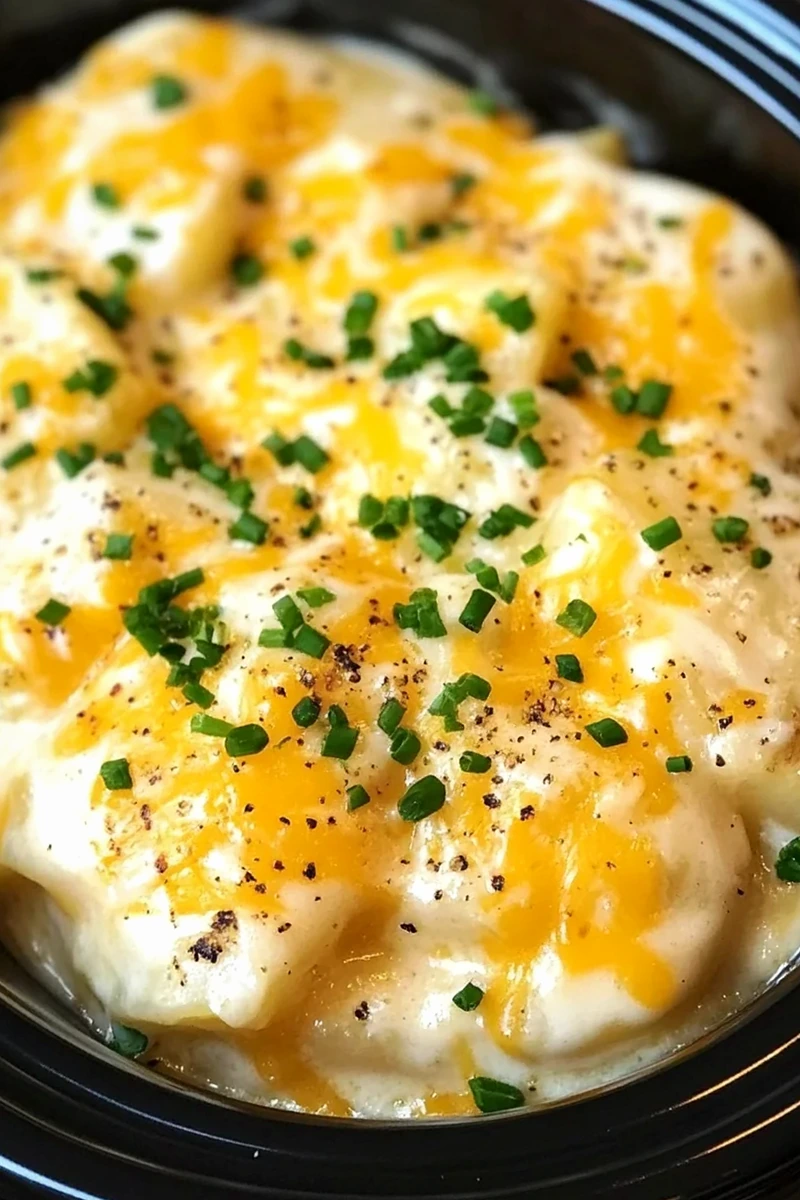 Slow-Cooked Creamy Scalloped Potatoes 3 Slow-Cooked Creamy Scalloped Potatoes