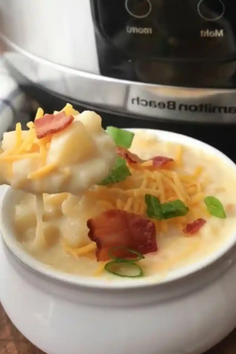 Loaded Crockpot Potato Soup 3 Loaded Crockpot Potato Soup