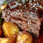 Mississippi Pot Roast Recipe Slow Cooker Easy Cozy Dinner with Roasted Veggies