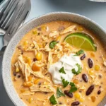 The Easiest Creamy Crockpot White Chicken Chili