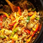 Easy Slow Cooker Chicken Fajitas